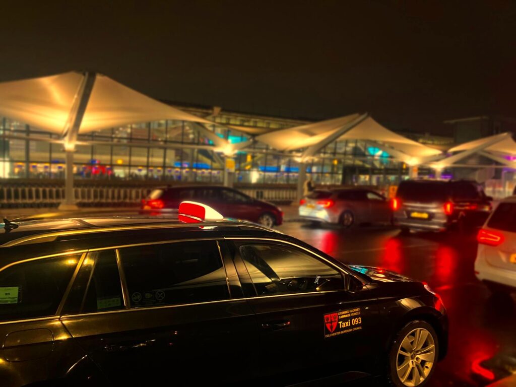 Colchester Airport Taxi Transfer Services at the airport